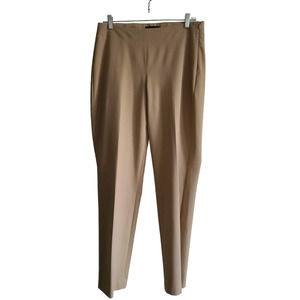 TALBOTS Curvy Fit Flat Front Straight Leg Career Trouser Pants MA804 Women's 8